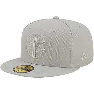 Men's New Era Gray Washington Wizards Logo Color Pack 59FIFTY Fitted Hat