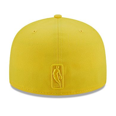 Men's New Era Yellow Atlanta Hawks Color Pack 59FIFTY Fitted Hat