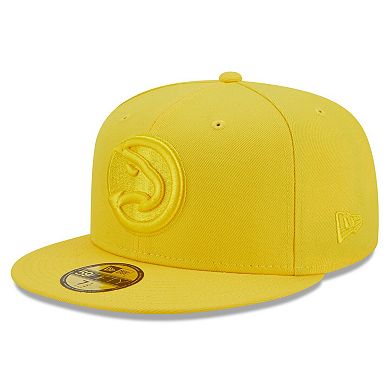 Men's New Era Yellow Atlanta Hawks Color Pack 59FIFTY Fitted Hat