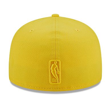 Men's New Era Yellow Brooklyn Nets Color Pack 59FIFTY Fitted Hat