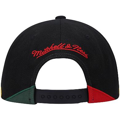 Men's Mitchell & Ness Black Los Angeles Lakers Black History Month Snapback Hat