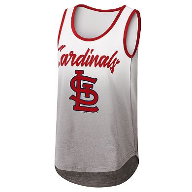 Women's G-III 4Her by Carl Banks White St. Louis Cardinals Logo Opening Day Tank Top