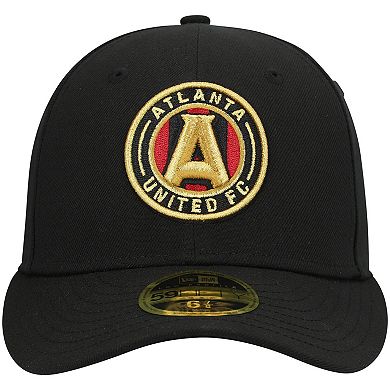 Men's New Era Black Atlanta United FC Primary Logo Low Profile 59FIFTY Fitted Hat