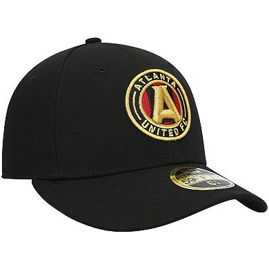 Men's New Era Black Atlanta United FC Primary Logo Low Profile 59FIFTY Fitted Hat