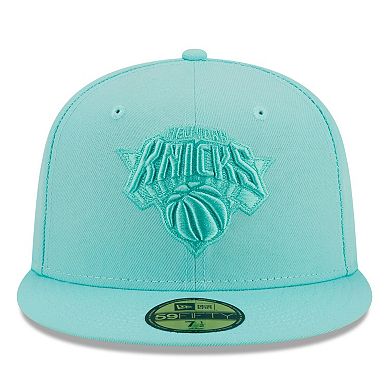 Men's New Era Turquoise New York Knicks Color Pack 59FIFTY Fitted Hat