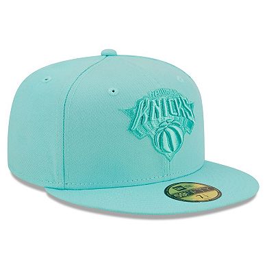 Men's New Era Turquoise New York Knicks Color Pack 59FIFTY Fitted Hat