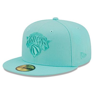 Men's New Era Turquoise New York Knicks Color Pack 59FIFTY Fitted Hat