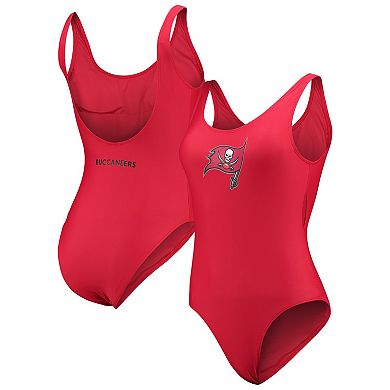 Women's G-III 4Her by Carl Banks Red Tampa Bay Buccaneers Making Waves One-Piece Swimsuit