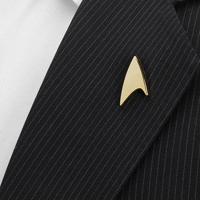 Men's Cuff Links, Inc. Star Trek Gold Delta Shield Lapel Pin