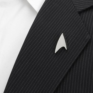 Men's Cuff Links, Inc. Star Trek Silver Delta Shield Lapel Pin