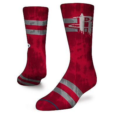 Men's Stance Houston Rockets Tie-Dye Crew Socks