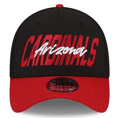 Men's New Era Black/Cardinal Arizona Cardinals 2022 NFL Draft 39THIRTY Flex Hat