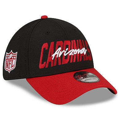 Men's New Era Black/Cardinal Arizona Cardinals 2022 NFL Draft 39THIRTY Flex Hat