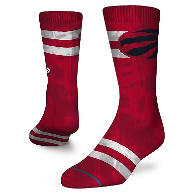 Men's Stance Toronto Raptors Tie-Dye Crew Socks