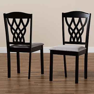 Baxton Studio Delilah Dining Chair 2-piece Set