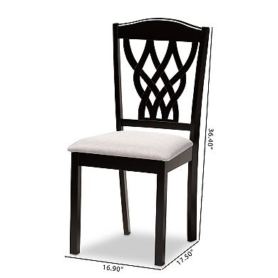 Baxton Studio Delilah Dining Chair 2-piece Set