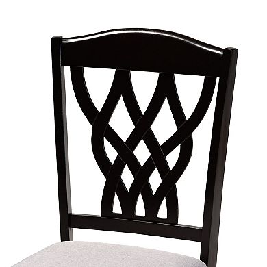 Baxton Studio Salem Dining Table & Chair 7-piece Set