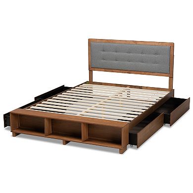 Baxton Studio Cosma Platform Storage Bed