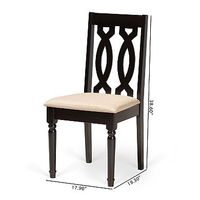 Baxton Studio Cherese Dining Chair 2-piece Set