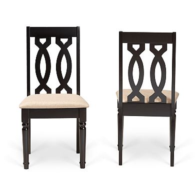 Baxton Studio Cherese Dining Chair 2-piece Set