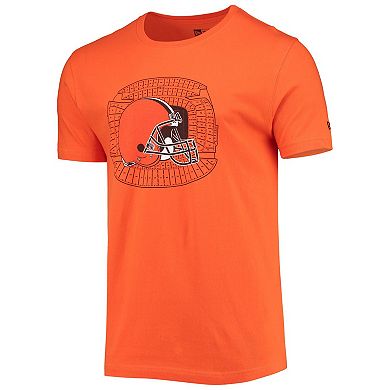 Men's New Era Orange Cleveland Browns Stadium T-Shirt