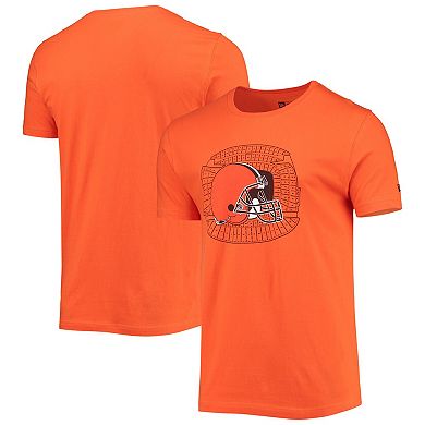Men's New Era Orange Cleveland Browns Stadium T-Shirt
