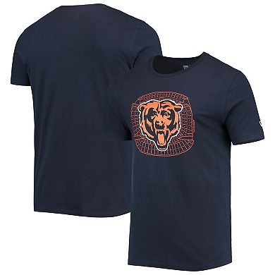 Men's New Era Navy Chicago Bears Stadium T-Shirt