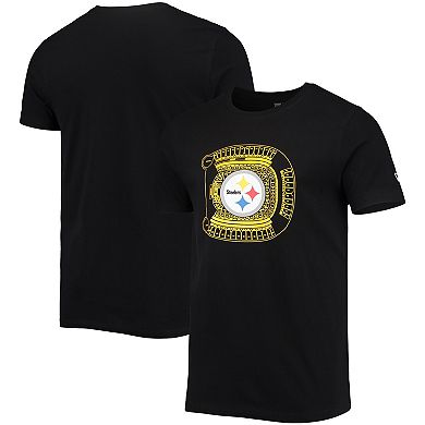 Men's New Era Black Pittsburgh Steelers Stadium T-Shirt