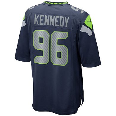 Men's Nike Cortez Kennedy College Navy Seattle Seahawks Game Retired Player Jersey