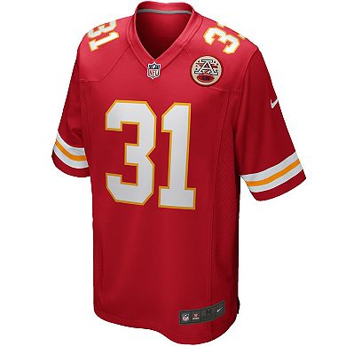 Men's Nike Priest Holmes Red Kansas City Chiefs Game Retired Player Jersey