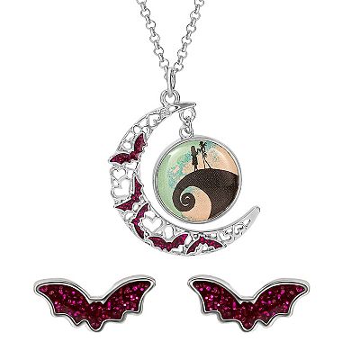 Women's Disney's Nightmare Before Christmas Necklace and Stud Set