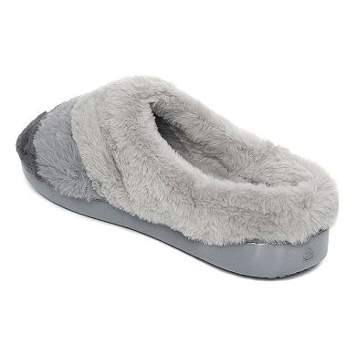 Women's Cuddl Duds® Colorblock Faux Fur Clog Slipper