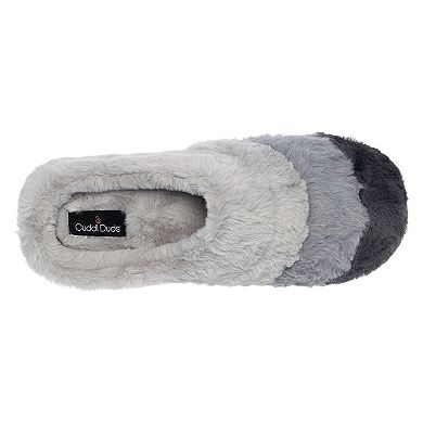 Women's Cuddl Duds® Colorblock Faux Fur Clog Slipper