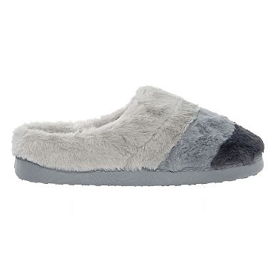 Women's Cuddl Duds?? Colorblock Faux Fur Clog Slipper