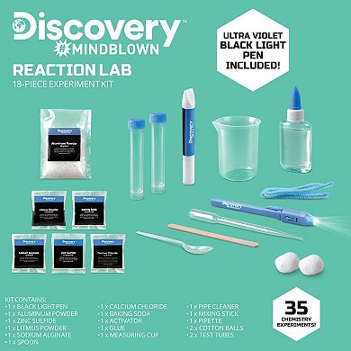 Discovery Mindblown 18-Piece STEM Toy Reaction Lab Experiment Set 