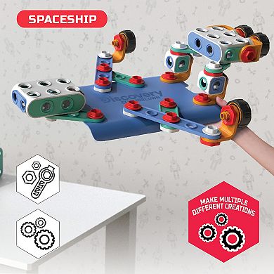 Discovery Mindblown 88-Piece STEM Toy Early Engineers Building Set 