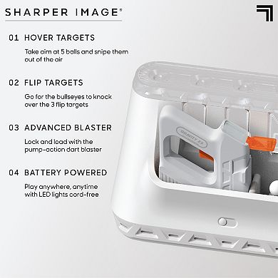 Sharper Image LED Gravity Z3 Hovering Target Shot Game 