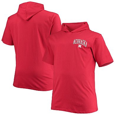 Men's Scarlet Nebraska Huskers Big & Tall Team Hoodie T-Shirt