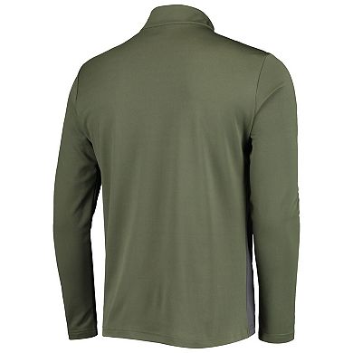 Men's Levelwear Olive San Francisco Giants Delta Pursue Quarter-Zip Jacket