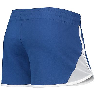Women's New Era Royal Chicago Cubs Stretch French Terry Shorts