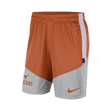 Men's Nike Texas Orange/Gray Texas Longhorns Team Performance Knit Shorts