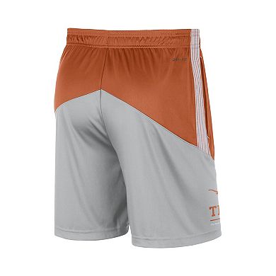 Men's Nike Texas Orange/Gray Texas Longhorns Team Performance Knit Shorts