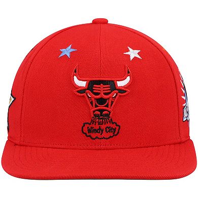 Men's Mitchell & Ness Red Chicago Bulls Hardwood Classics 1997 NBA All-Star Weekend Top Star Snapback Hat
