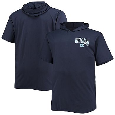 Men's Navy North Carolina Tar Heels Big & Tall Team Hoodie T-Shirt