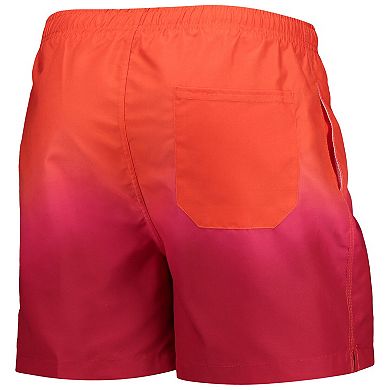Men's FOCO Red Tampa Bay Buccaneers Retro Dip-Dye Swim Shorts