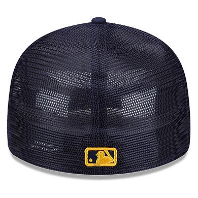 Men's New Era Navy Milwaukee Brewers 2022 Batting Practice Low Profile 59FIFTY Fitted Hat