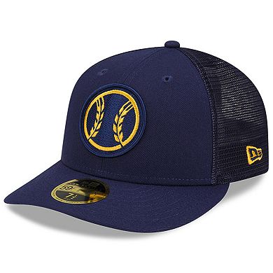 Men's New Era Navy Milwaukee Brewers 2022 Batting Practice Low Profile 59FIFTY Fitted Hat