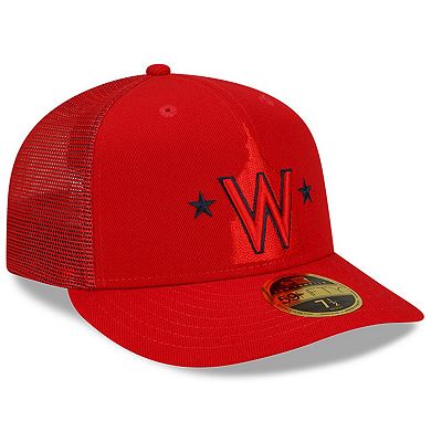 Men's New Era Red Washington Nationals 2022 Batting Practice Low Profile 59FIFTY Fitted Hat