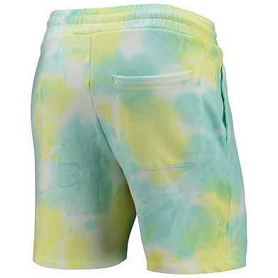 Men's New Era White Miami Dolphins Tie-Dye Shorts
