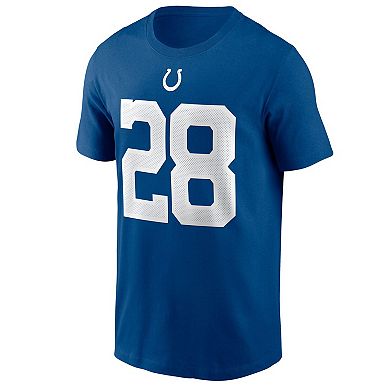 Men's Nike Jonathan Taylor Royal Indianapolis Colts Player Name & Number T-Shirt